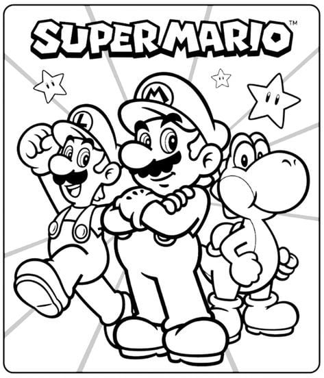 Dibujos de Mario Bros. para colorear