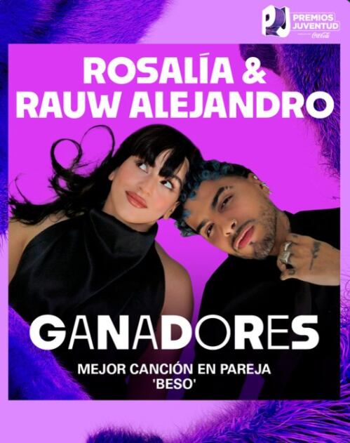 Rosalía y Rauw Alejandro ganan en la categoría a Mejor Canción en Pareja