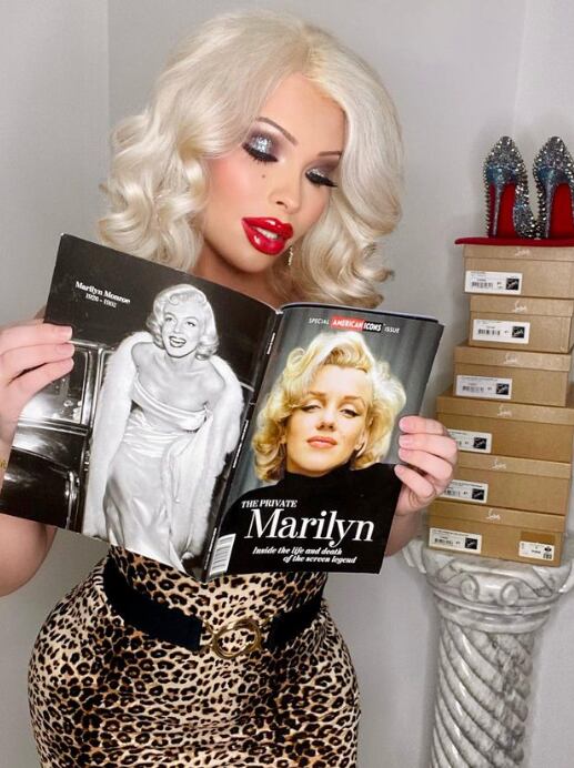 Serena Smith, quiere ser idéntica a Marilyn Monroe