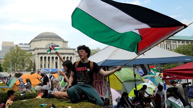 Campamento en Universidad de Columbia contra el genocidio en Gaza
