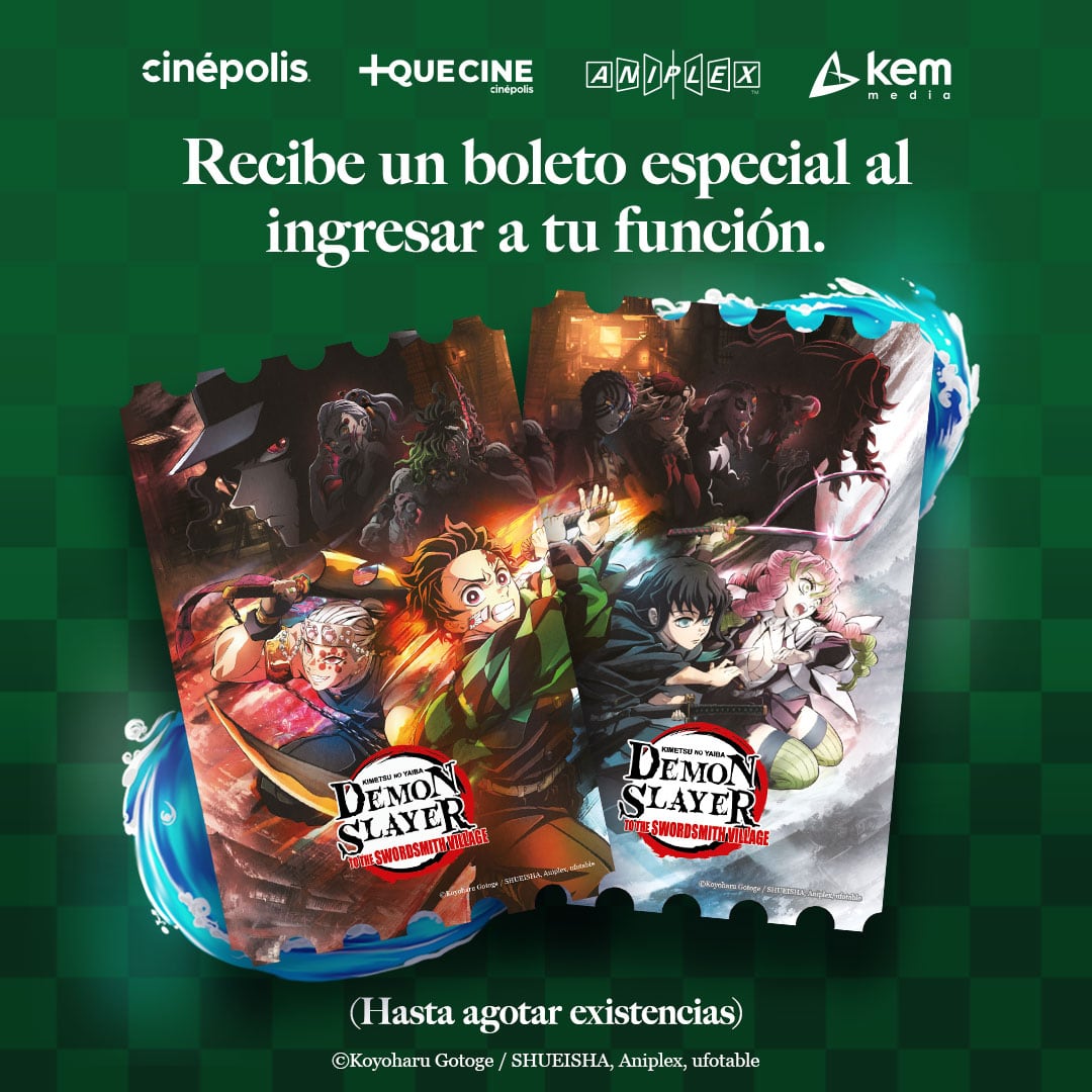 Boleto Edición Especial Demon Slayer en Cinépolis