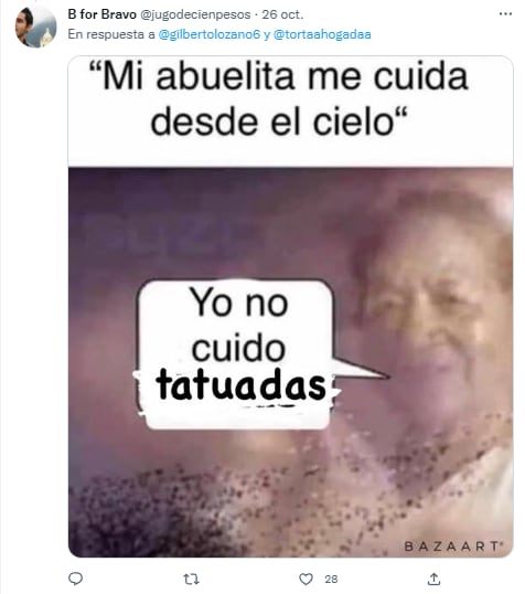 Reacciones a las nietas que se tatuaron para recordar a su abuela por siempre