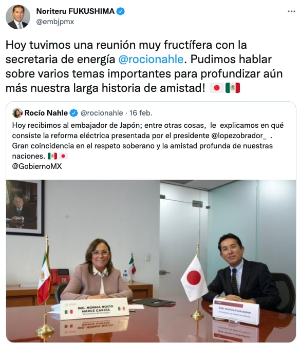 Embajador de Japón compartió la foto