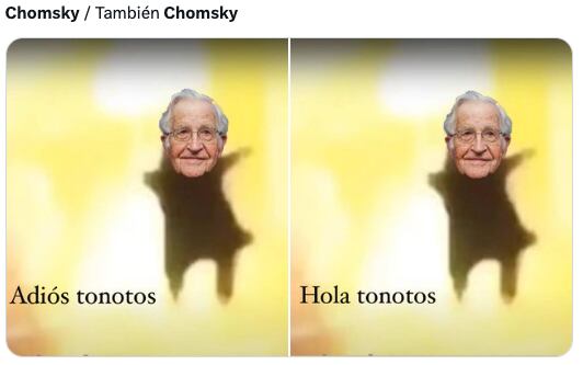 Los memes de la muerte falsa de Noam Chomsky