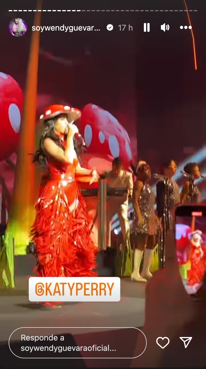 Wendy Guevara disfrutó del concierto de Katy Perry en México