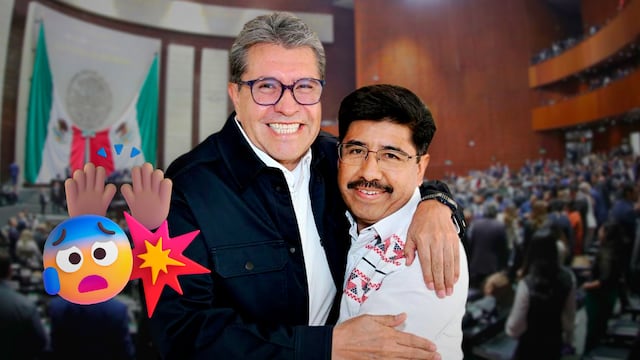 Ricardo Monreal culpa a reporteros por jaloneo a Hugo Aguilar Ortiz en la Cámara de Diputados