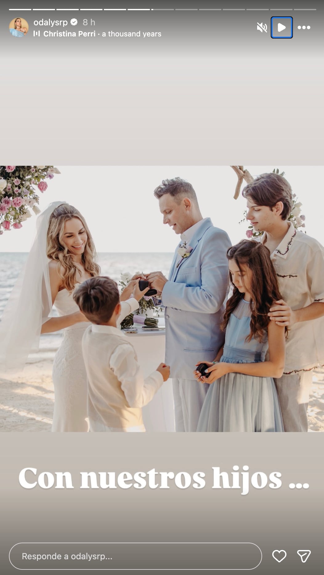 Odalys Ramírez y Patricio Borguetti se casaron