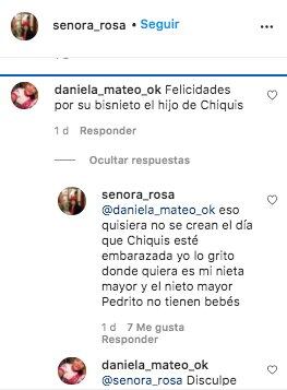 Doña Rosa niega embarazo de Chiquis Rivera