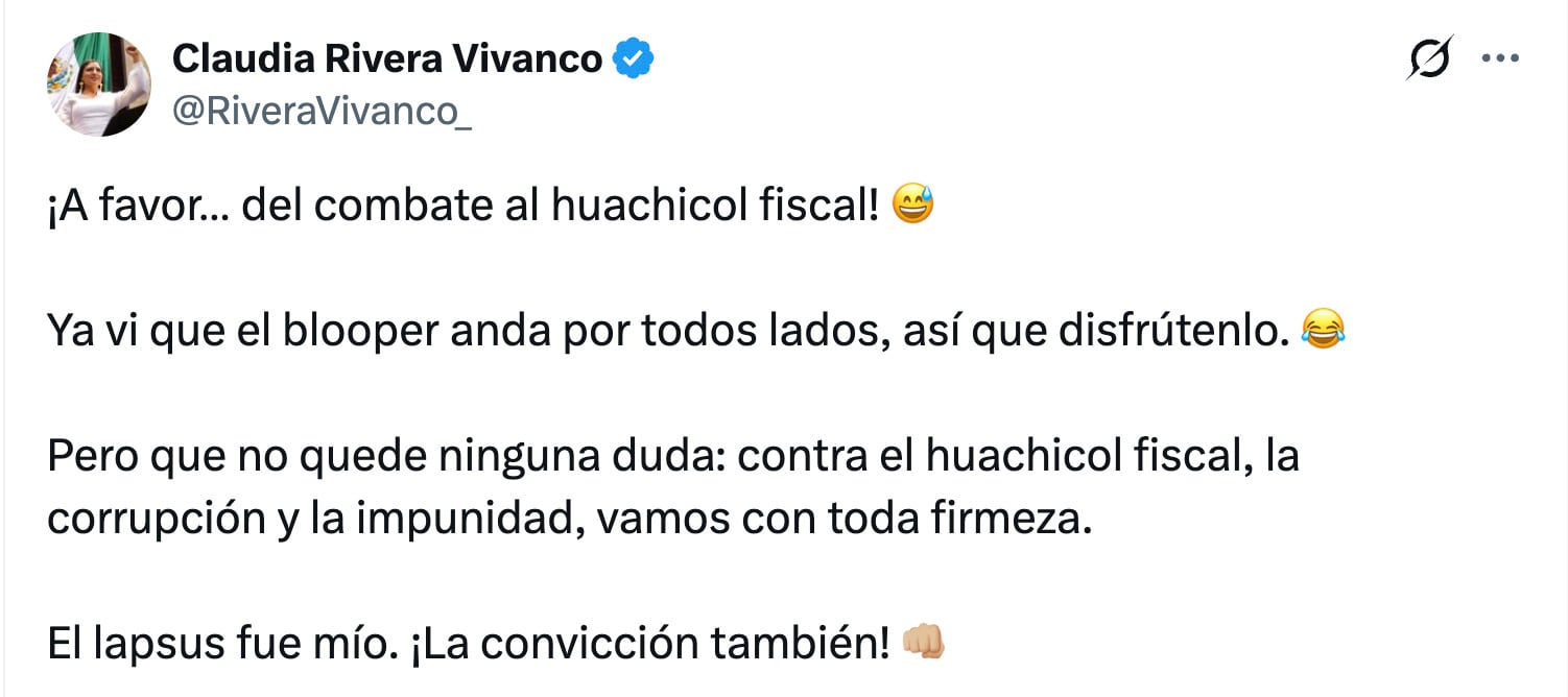 “¿A favor del huachicol fiscal?”: Claudia Rivera Vivanco comete desliz en San Lázaro