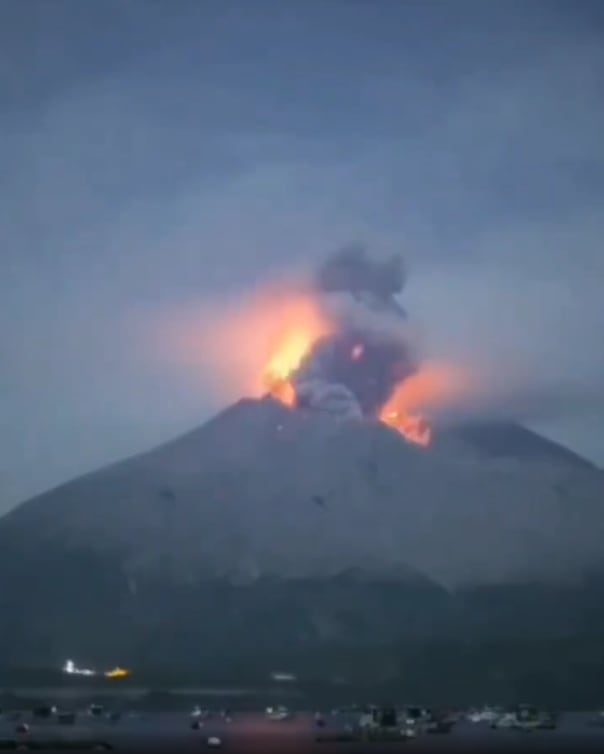 Erupción del volcán Sakurajima