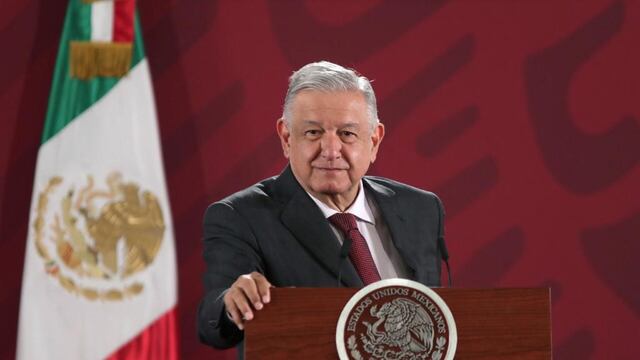 Andrés Manuel López Obrador en Palacio Nacional