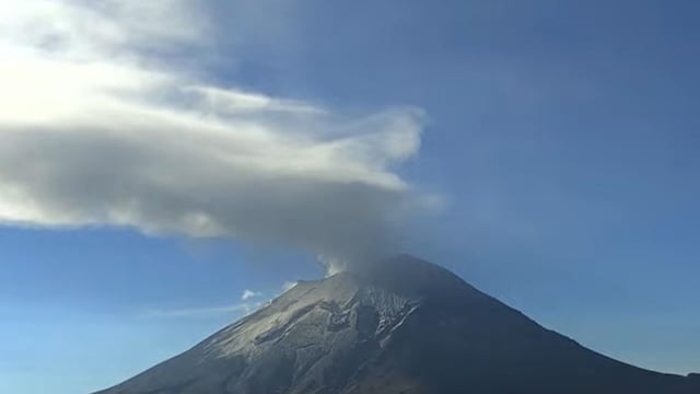 Volcán Popocatépetl hoy 18 de octubre