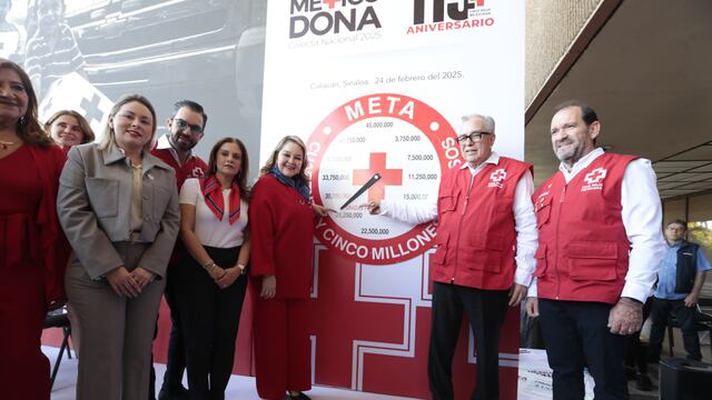 Rubén Rocha puso en marcha la Colecta Nacional de Cruz Roja 2025