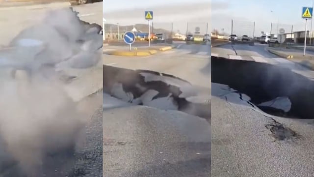 Aterradora grieta en Islandia parte el suelo a la mitad antes de la erupción volcánica