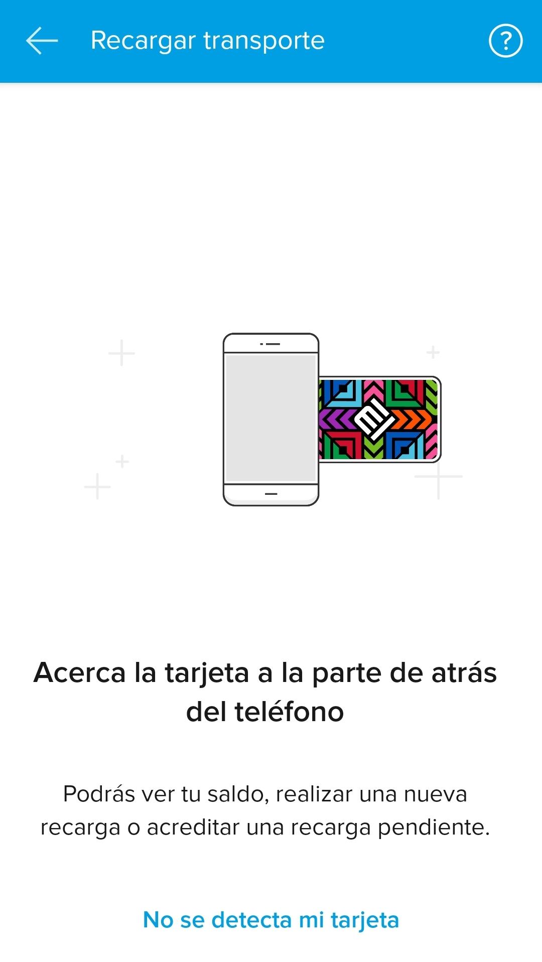 Acercamiento NFC de tarjeta de Movilidad CDMX