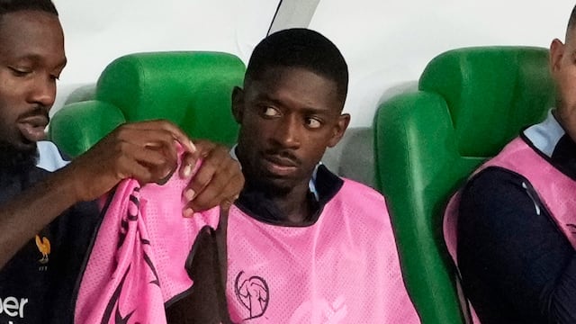Ousmane Dembélé con la selección de Francia.