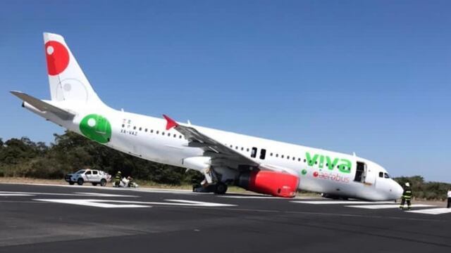 Avión de Viva Aerobús presenta falla