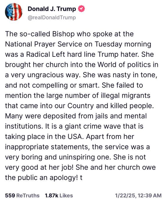 Donald Trump vuelve a mensajes de madrugada como lo hacía con tuits en el entonces Twitter