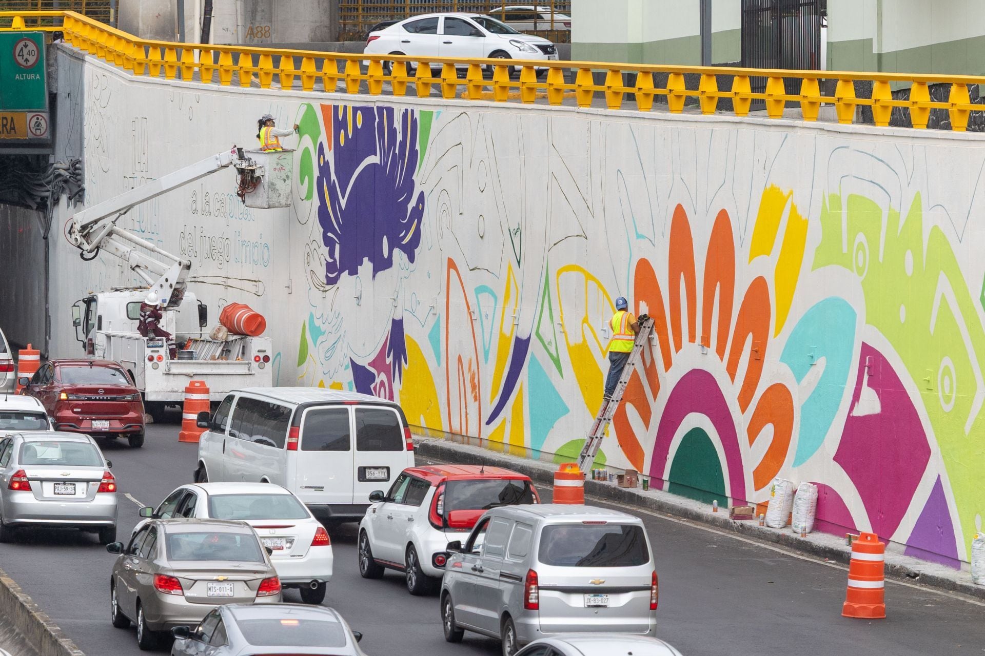 PAN en CDMX pedirá comparecencia del titular de Sobse por repintándolas de lila a amarillo