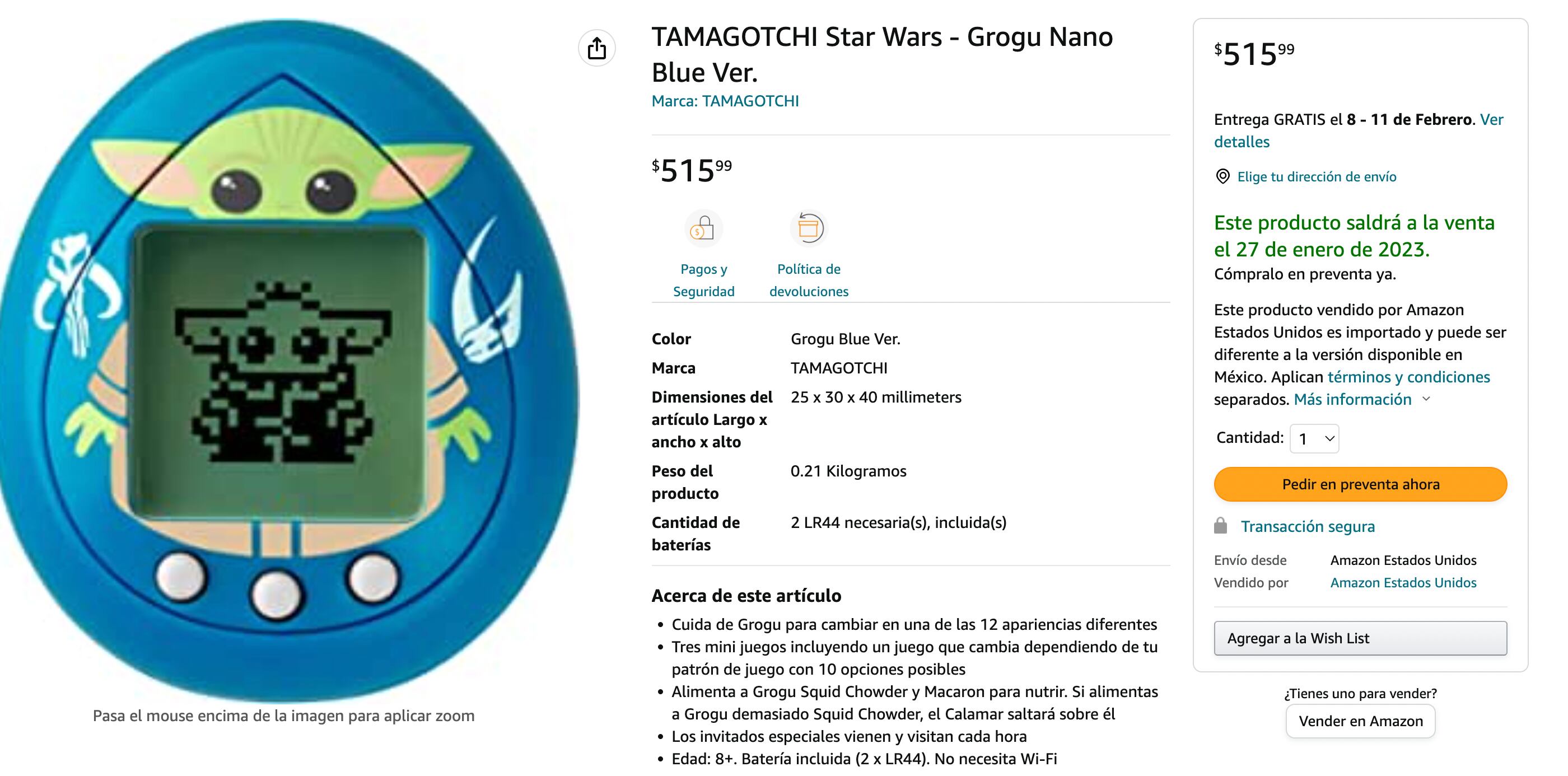 Tamagotchi Baby Yoda