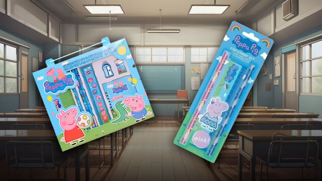 Set de útiles escolares Peppa Pig