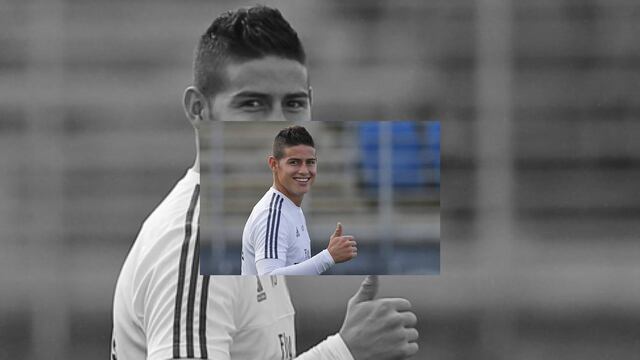 James Rodríguez hace túnel a Enzo Zidane en la práctica del Real Madrid