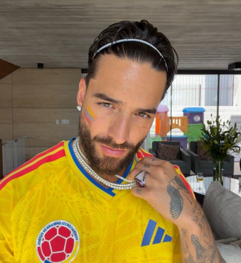 Maluma viajó a la CDMX para ver el debut de la selección colombiana en el Mundial 2026