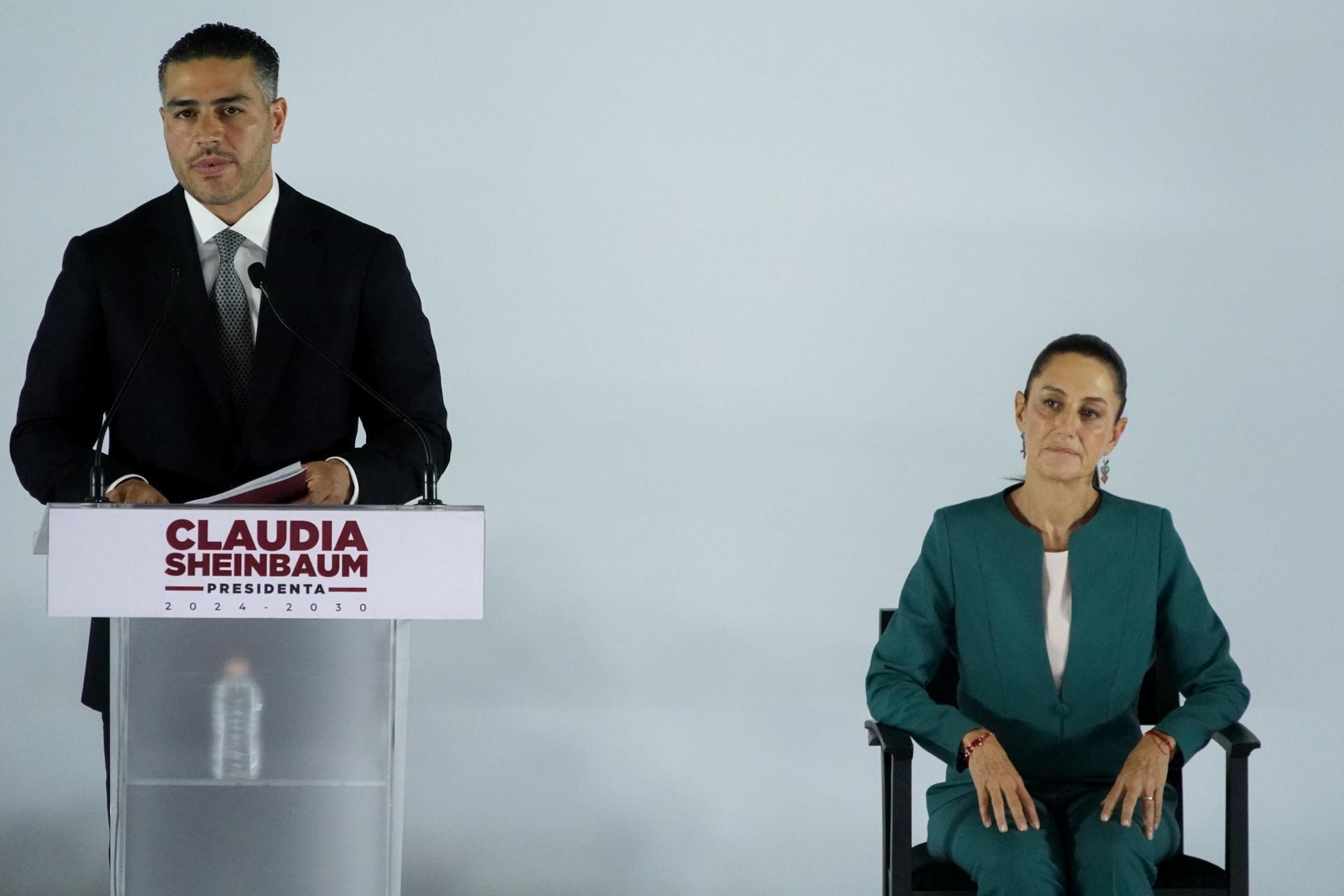 Omar García Harfuch y Claudia Sheinbaum