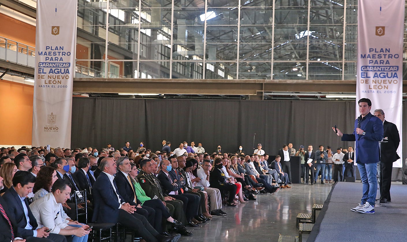 Samuel García presenta plan maestro del agua a empresarios y sociedad civil
