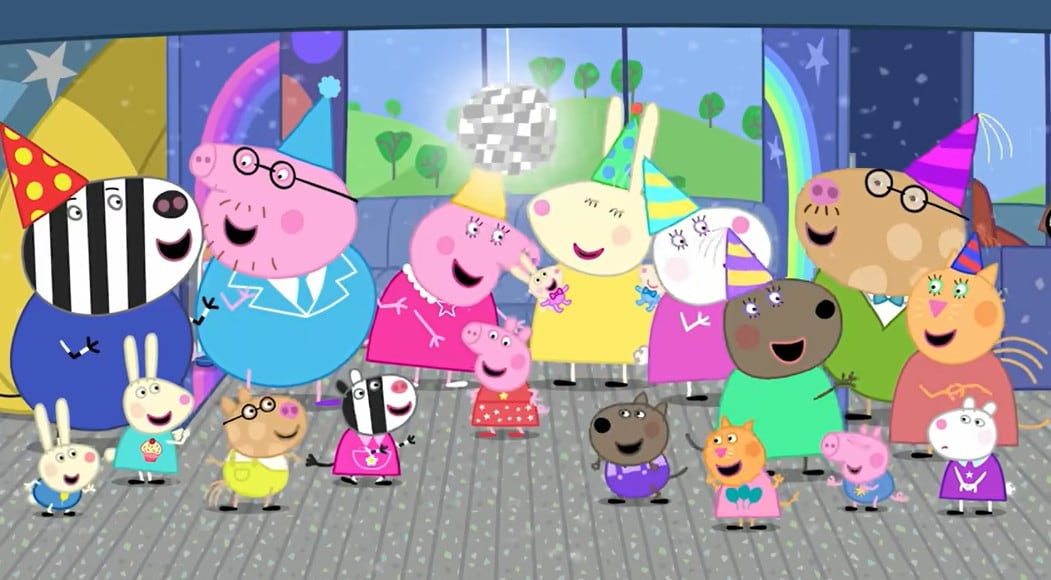 Peppa Pig baila en el autobús