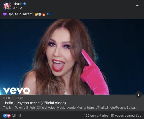 Thalía promociona Psycho B**ch en medio de rumores de infidelidad