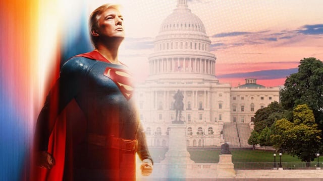 ¿Donald Trump el nuevo Superman? La imagen creada con inteligencia artificial que promueve la Casa Blanca
