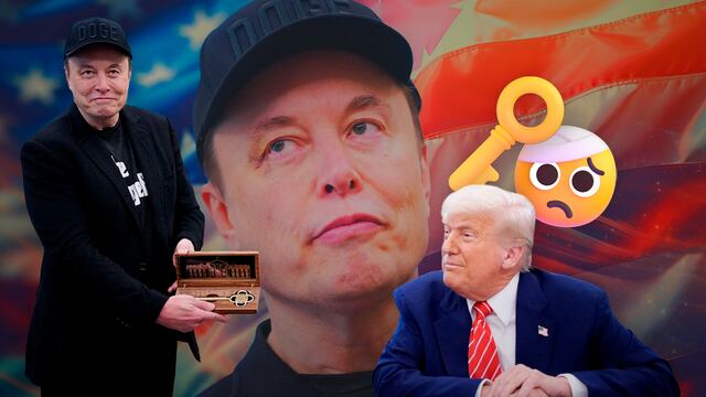 Elon Musk aparece con el ojo morado en su despedida del gobierno de Donald Trump