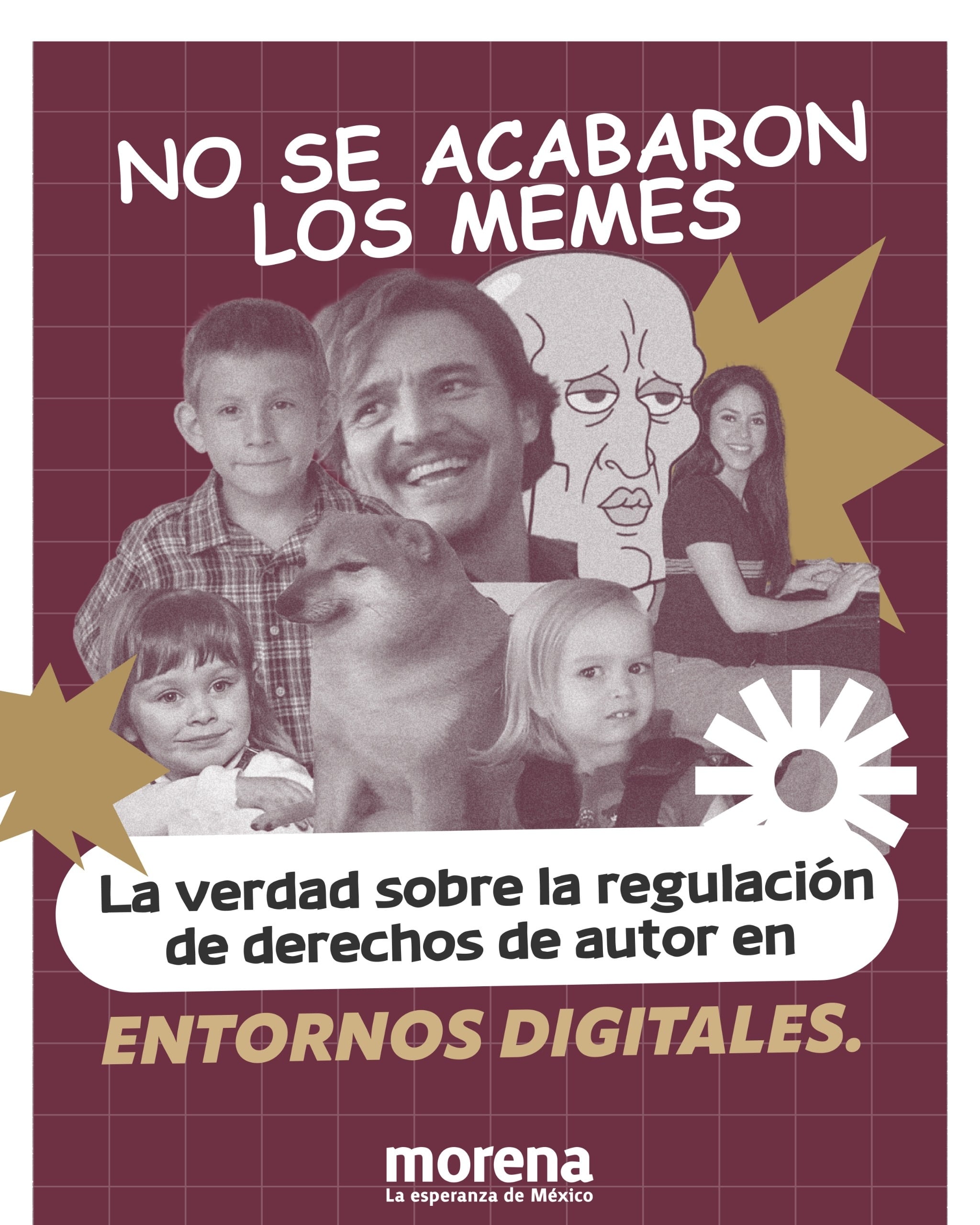 Morena defiende "ley antimemes"