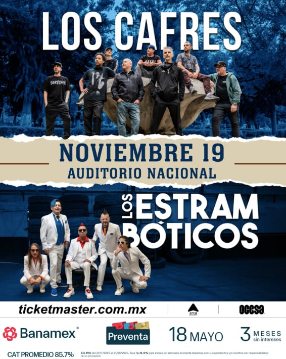 Los Cafres y Los Estrambóticos juntos en concierto