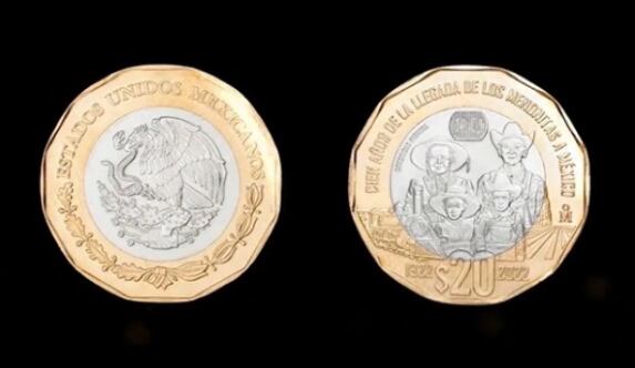 Moneda conmemorativa de los Menonitas