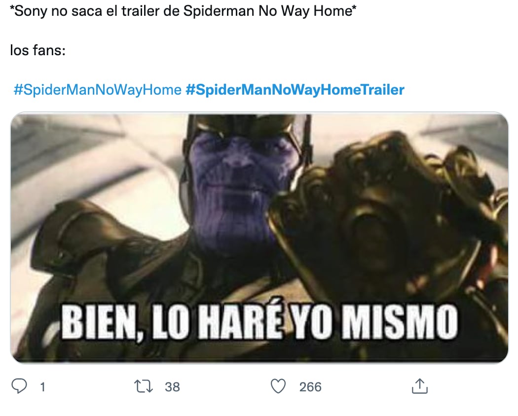 Memes de 'Spider-Man: No Way Home'