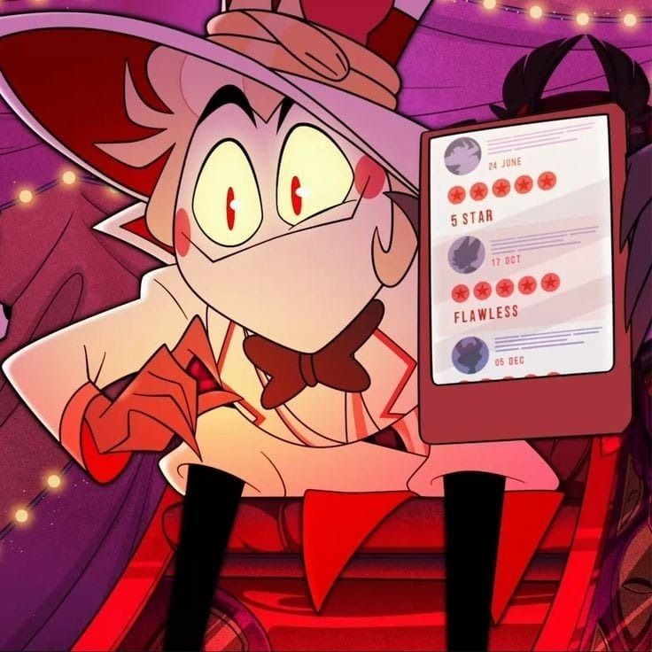 Fondo de pantalla de Lucifer Morningstar de Hazbin Hotel