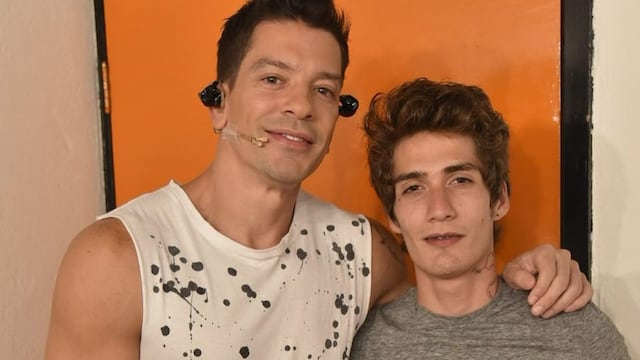 Yahir y su hijo Tristán.