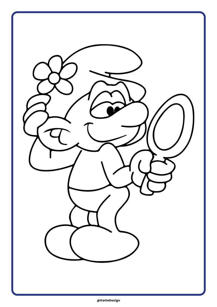 Dibujos de Los Pitufos para colorear