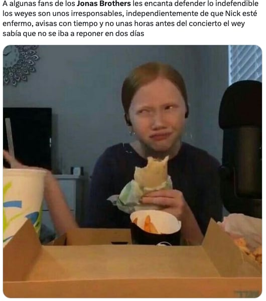 Los memes de la cancelación de los conciertos de los Jonas Brothers en México
