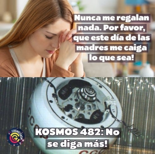 Memes por la caída de la Sonda Kosmos 482
