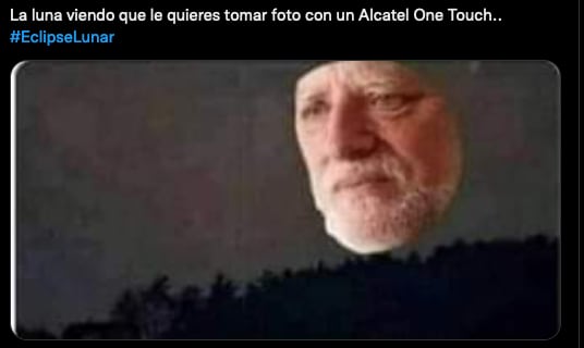 Meme del eclipse lunar 2022.