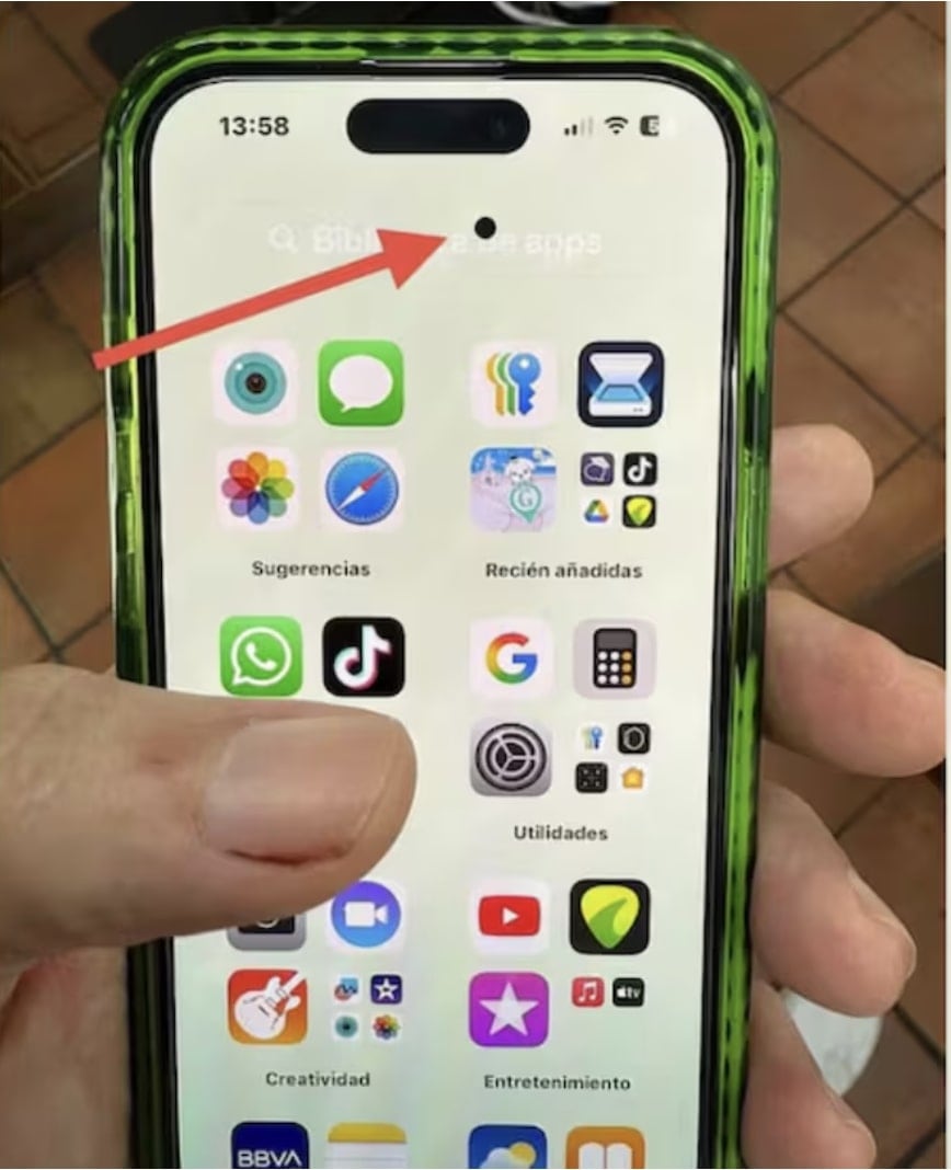Punto negro de la muerte en iPhone