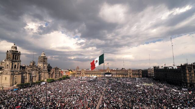 Mitin por la expropiación petrolera