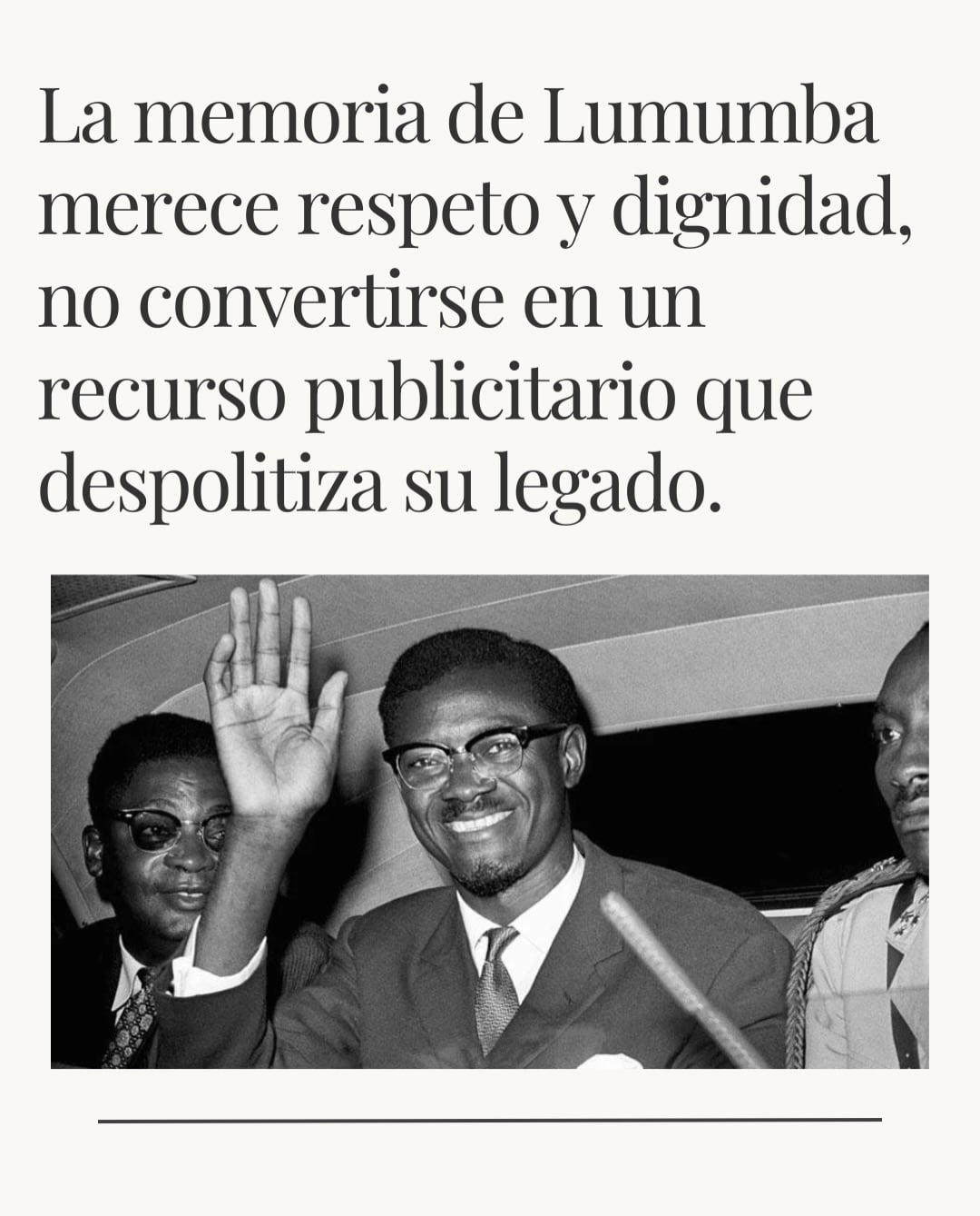 Critican la campaña de Lumumba Vea con Rexona por el pasado de Unilever con el Congo.