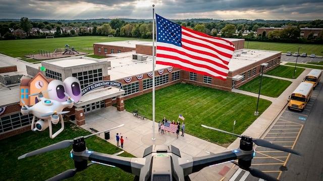 Escuelas en Estados Unidos usan drones con gas pimienta para frenar tiroteos