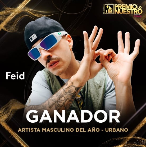 Premios Lo Nuestro 2024: Feid gana a Artista Masculino Del Año – Urbano