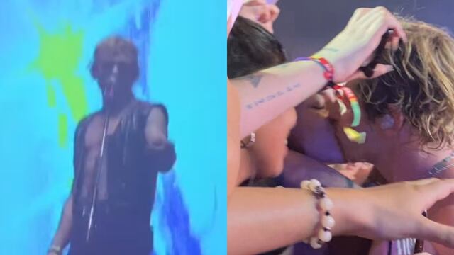 Ross Lynch, de The Driver Era, besa a fan en Lollapalooza Argentina 2024.