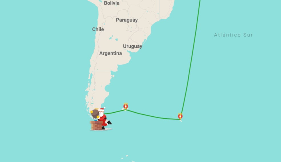 SANTA CLAUS ACABA DE VISITAR CHILE Y LLEGARÁ PRONTO A MÉXICO